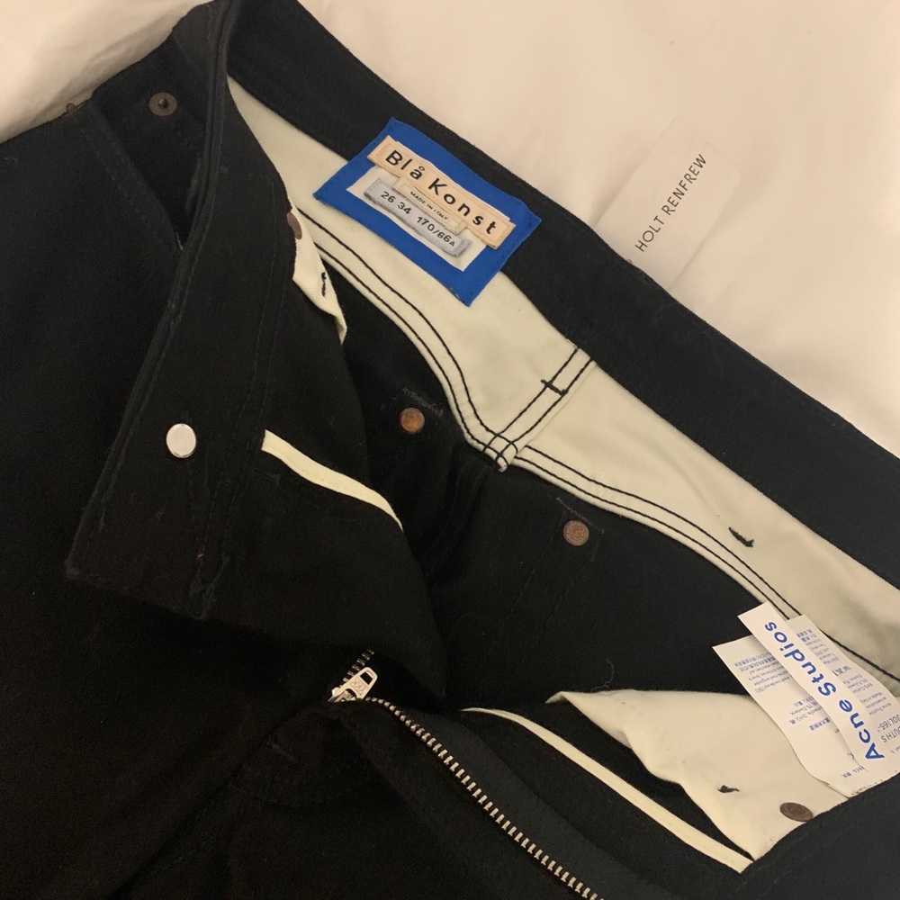 BNWT Acne Black Denim Size 26